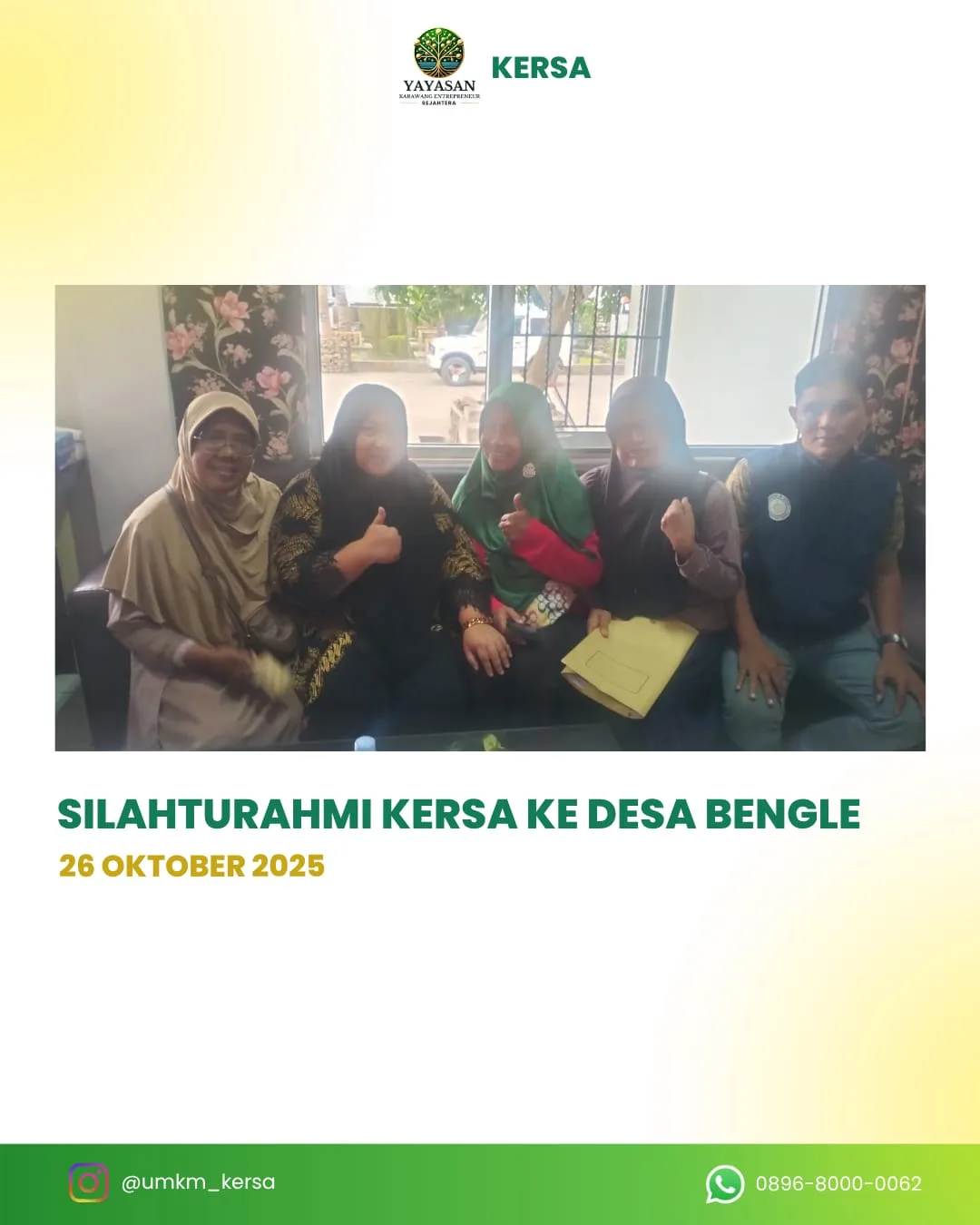UMKM KERSA Silaturahmi ke Desa Bengle, Ajak Pelaku UMKM Bergabung dalam Wadah Bersama