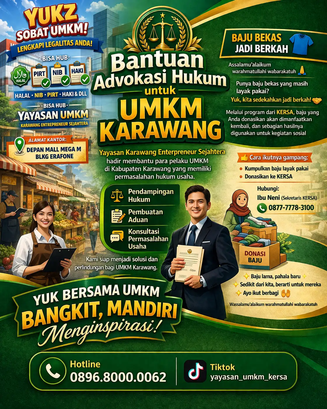 Tiga Program Utama KERSA: Perkuat Legalitas, Bantu UMKM, dan Gerakan Sosial